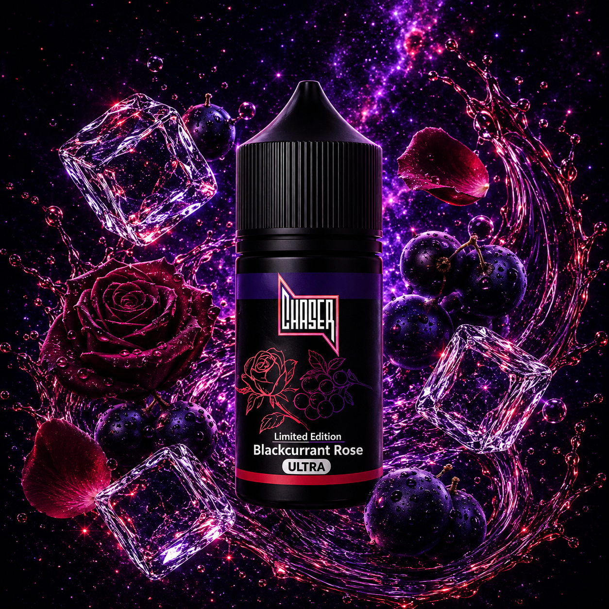 Chaser BLACK Blackcurrant Rose