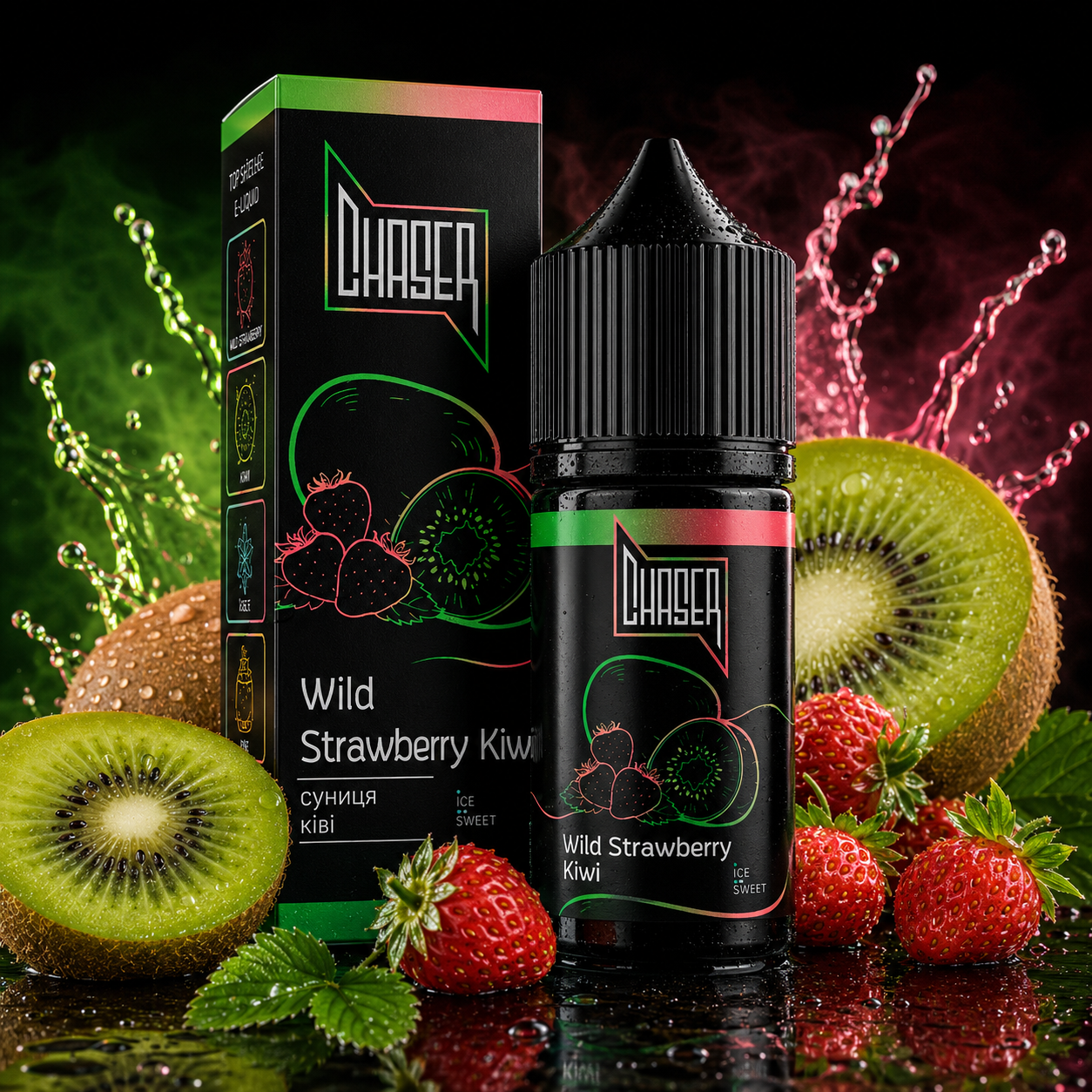 Chaser BLACK Kiwi Wild Strawberry